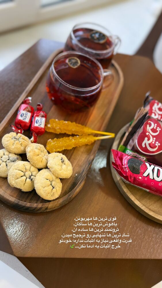  جدید ترین استوری اینستاگرام مژده حاتمی