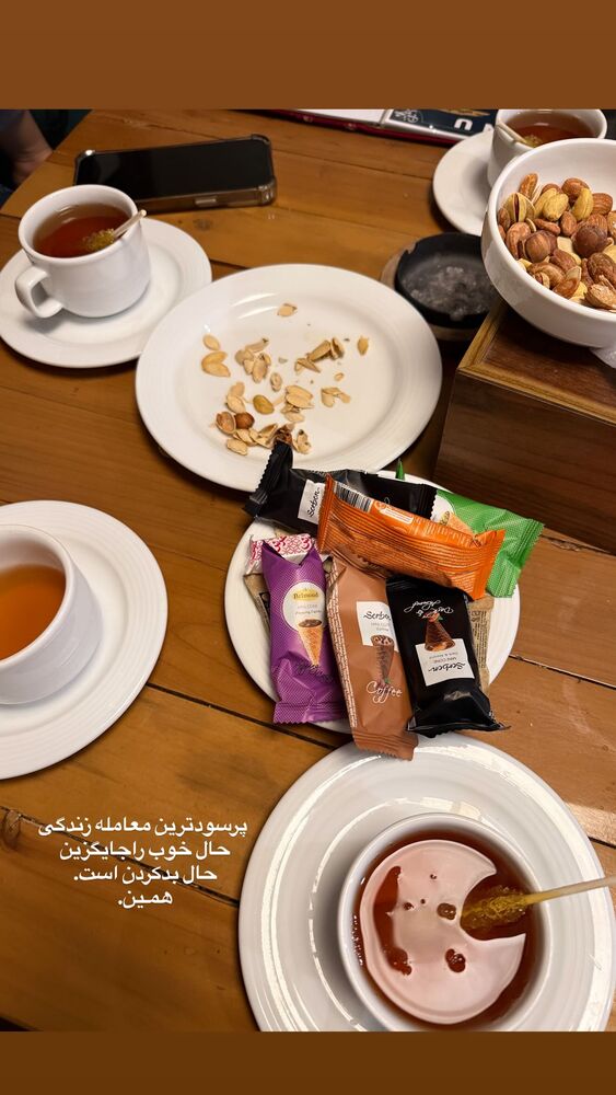  جدید ترین استوری اینستاگرام مژده حاتمی