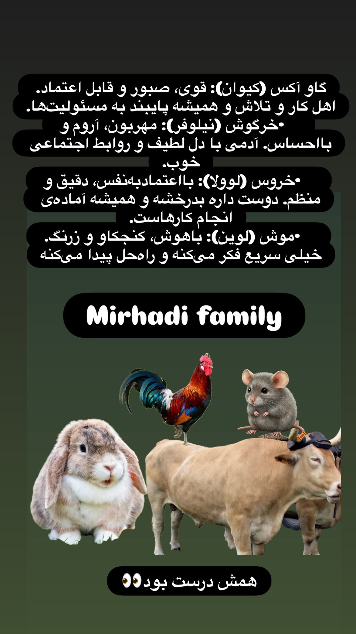  جدید ترین استوری اینستاگرام کیوان میرهادی