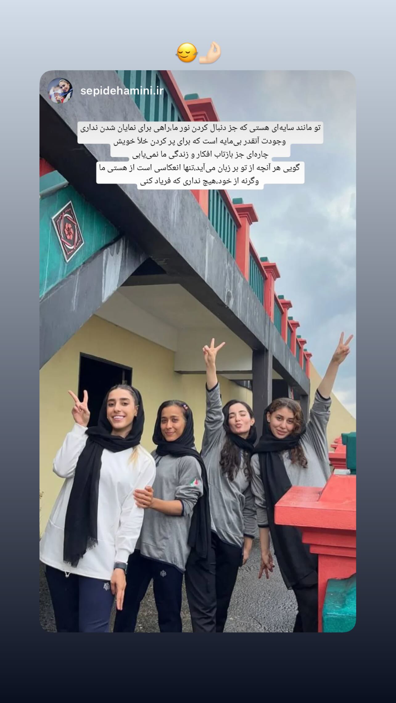  جدید ترین استوری اینستاگرام فاطمه صادقی