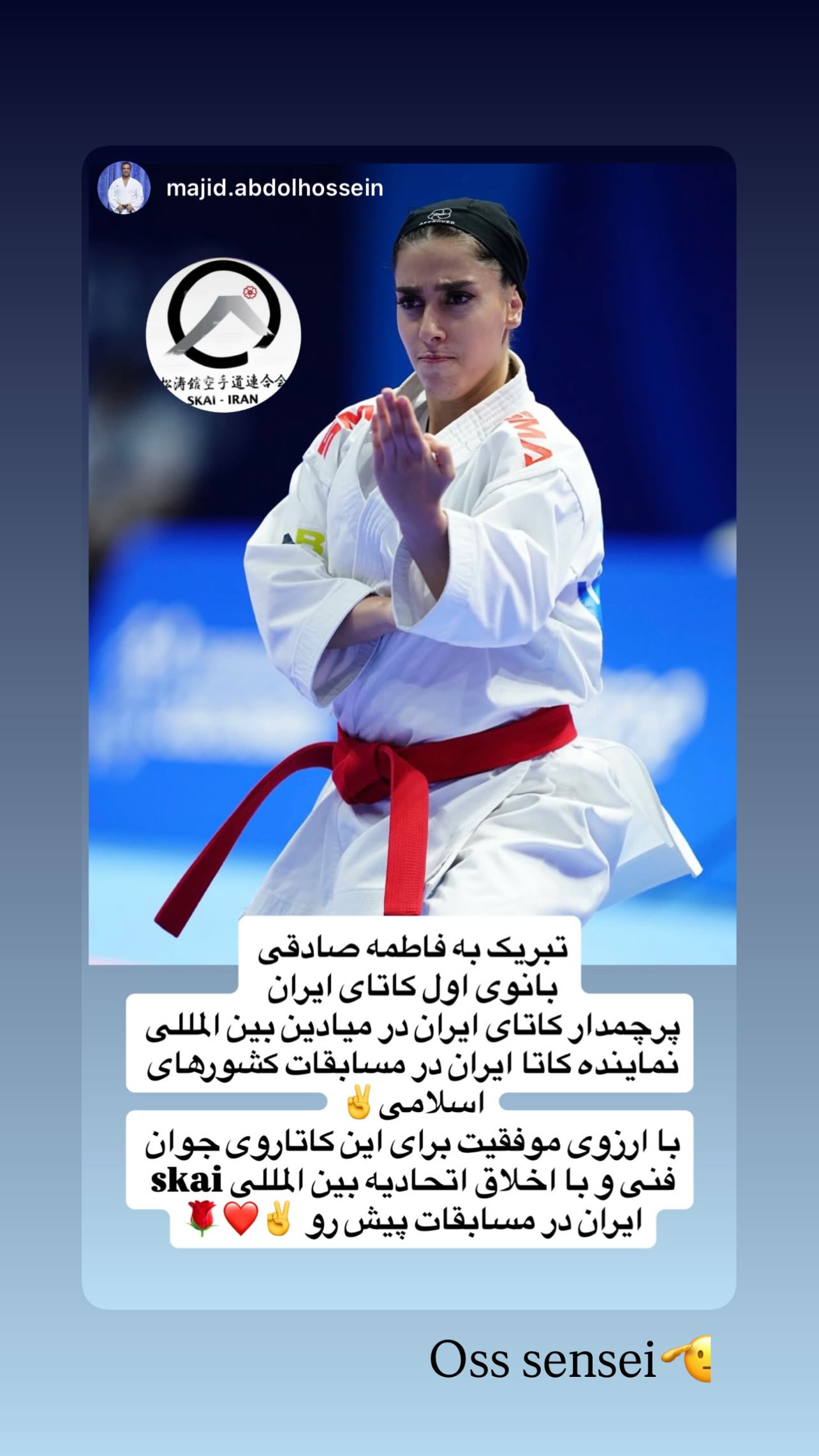  جدید ترین استوری اینستاگرام فاطمه صادقی