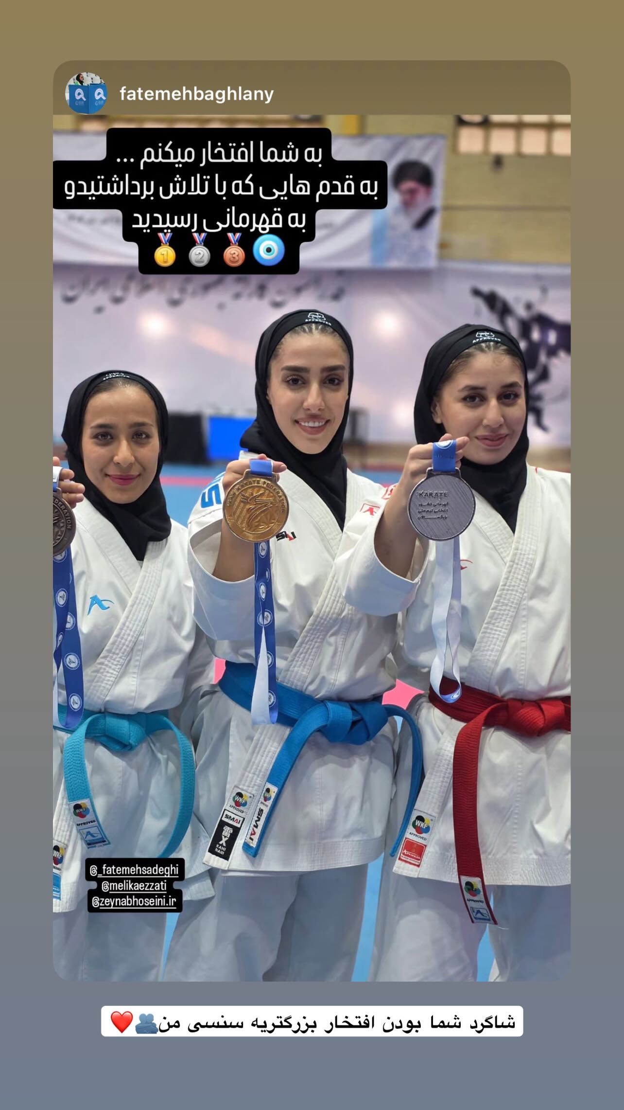  جدید ترین استوری اینستاگرام فاطمه صادقی