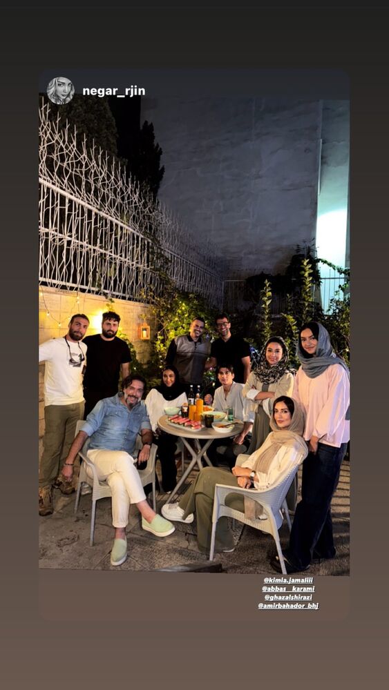  جدید ترین استوری اینستاگرام عباس کرمی