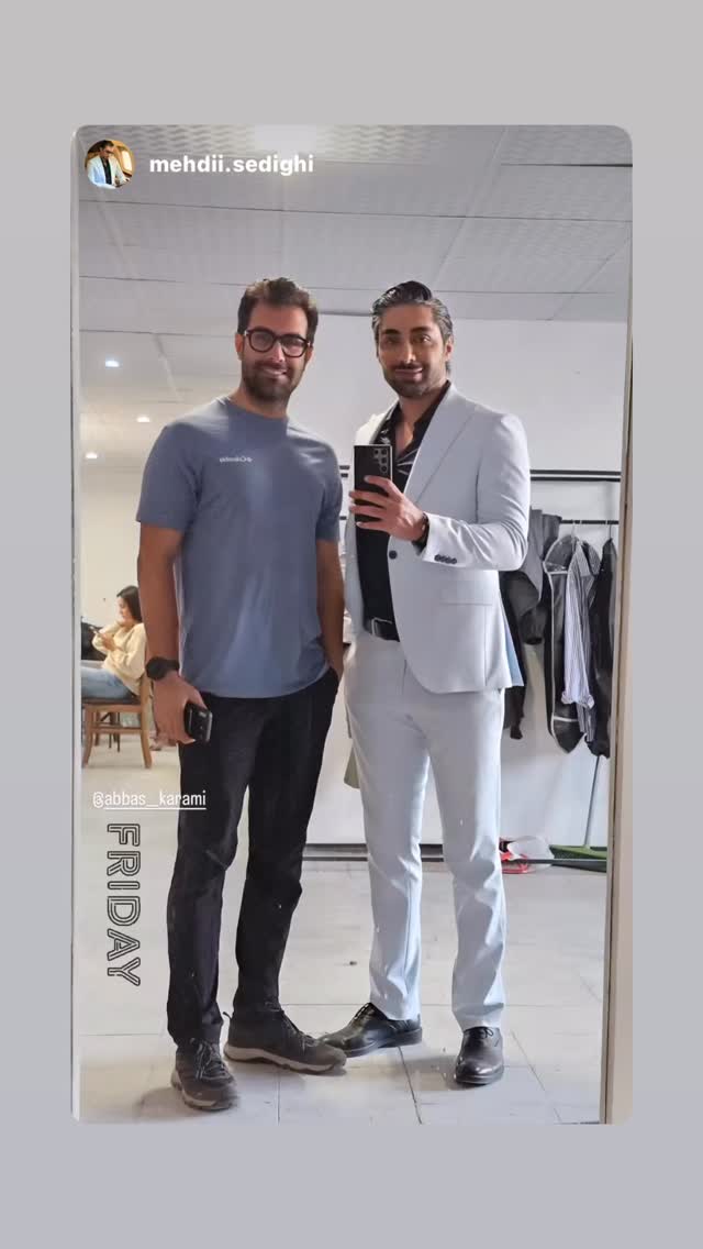  جدید ترین استوری اینستاگرام عباس کرمی