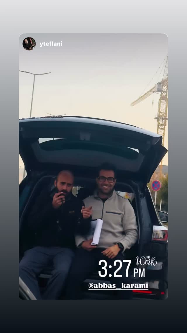  جدید ترین استوری اینستاگرام عباس کرمی