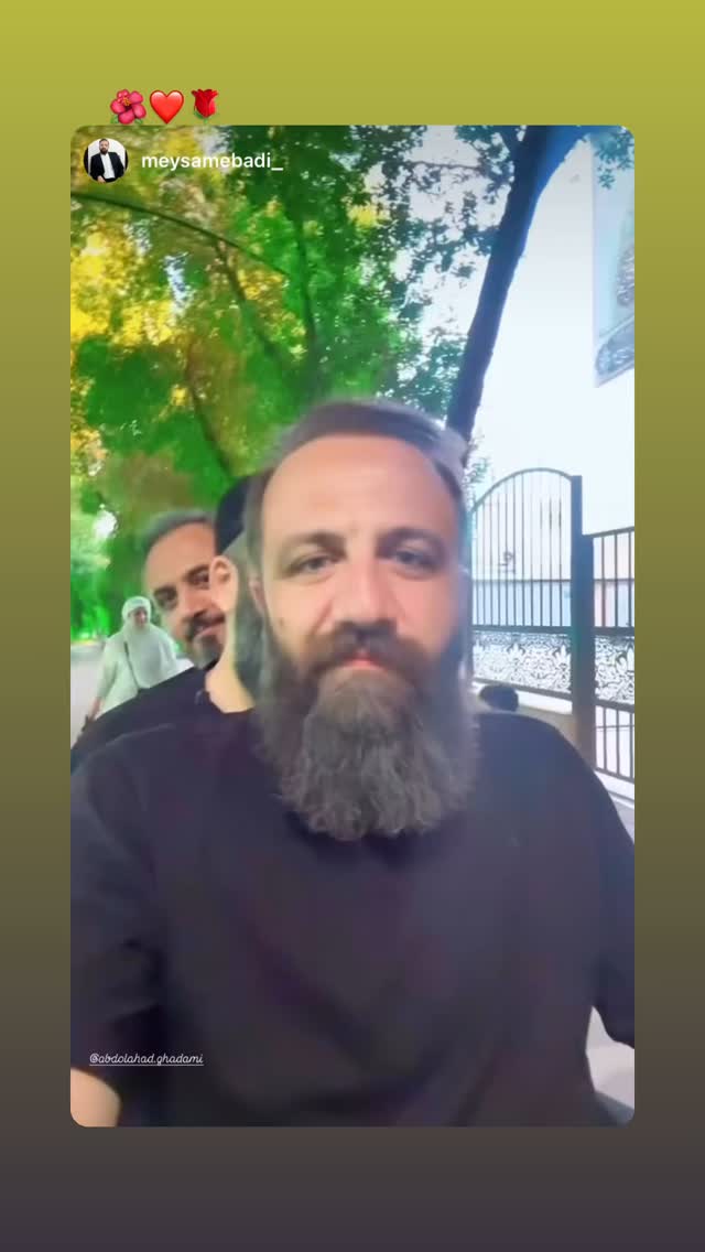  جدید ترین استوری اینستاگرام عبدال احد قدمی