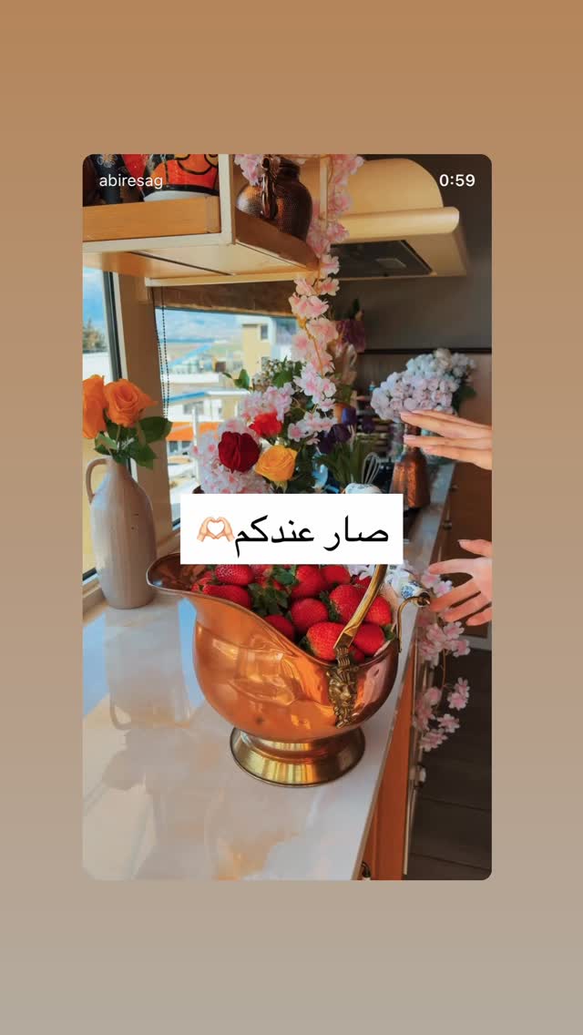  جدید ترین استوری اینستاگرام عبير الصغير