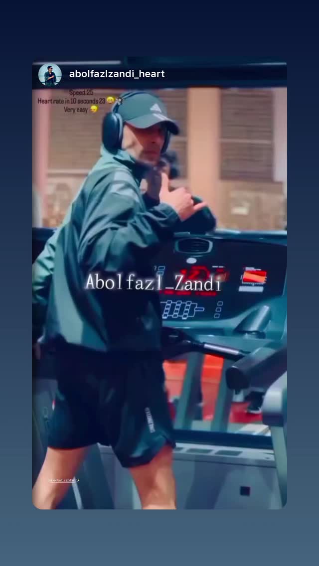  جدید ترین استوری اینستاگرام ابوالفصل زندی