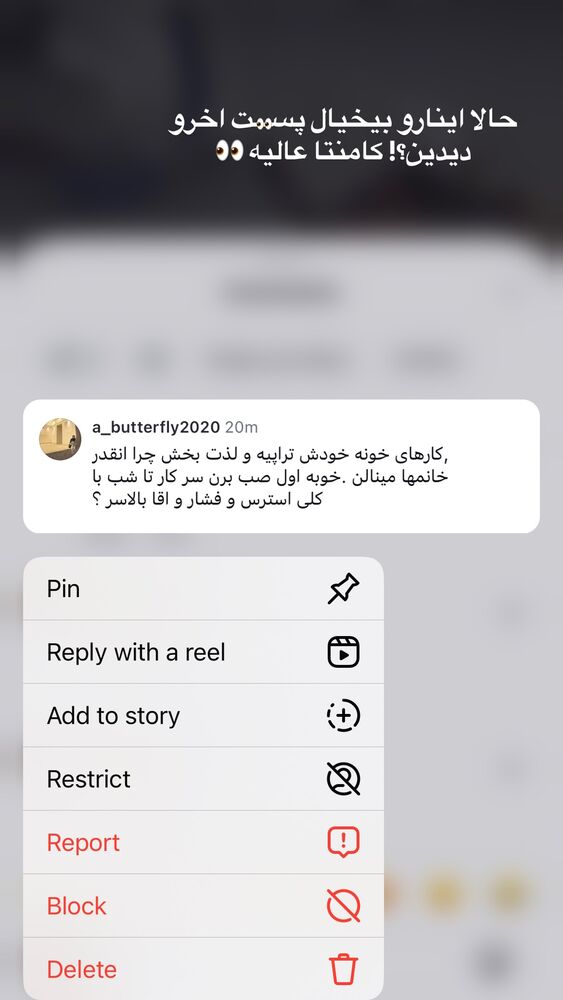  جدید ترین استوری اینستاگرام پریسا خبیر