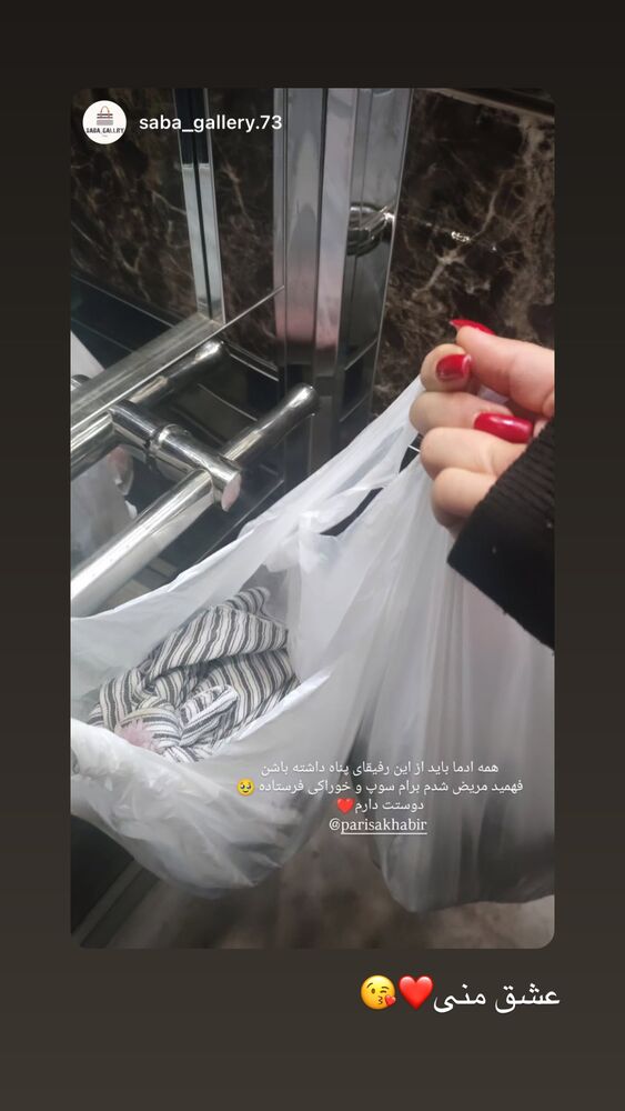  جدید ترین استوری اینستاگرام پریسا خبیر