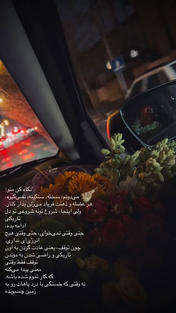  جدید ترین استوری اینستاگرام مهدیه چوپانی