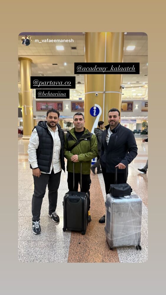  جدید ترین استوری اینستاگرام احمد کلاته