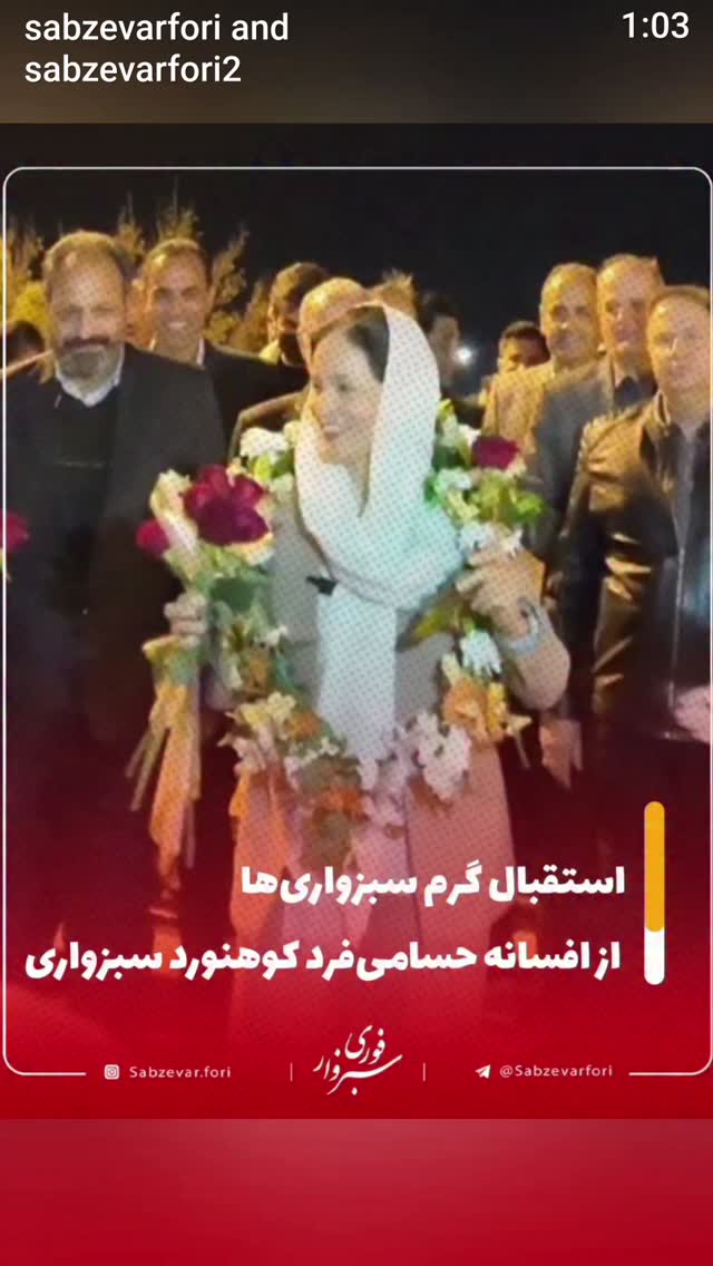  جدید ترین استوری اینستاگرام افسانه حسامی فر