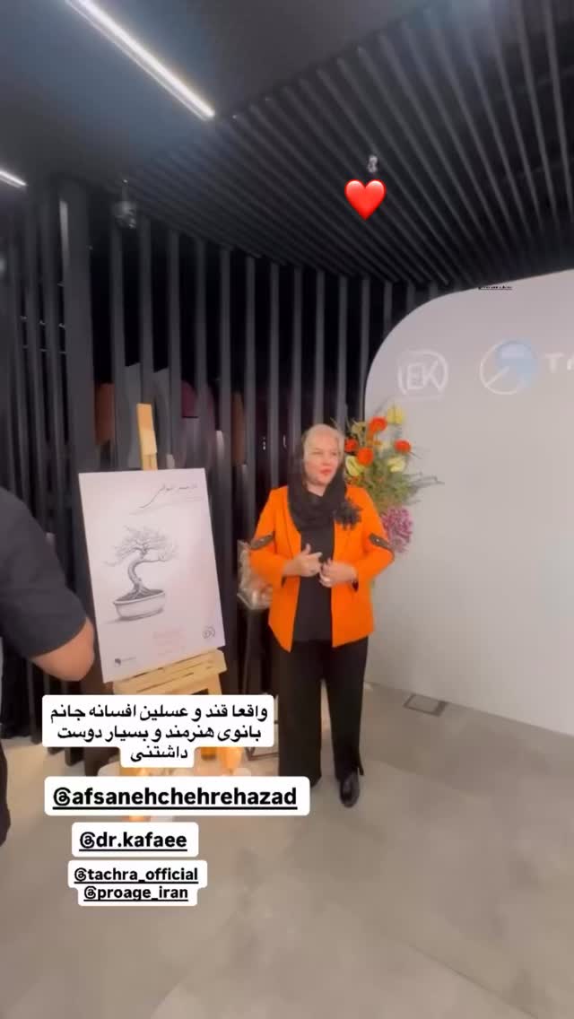  جدید ترین استوری اینستاگرام افسانه نعمت ناصر