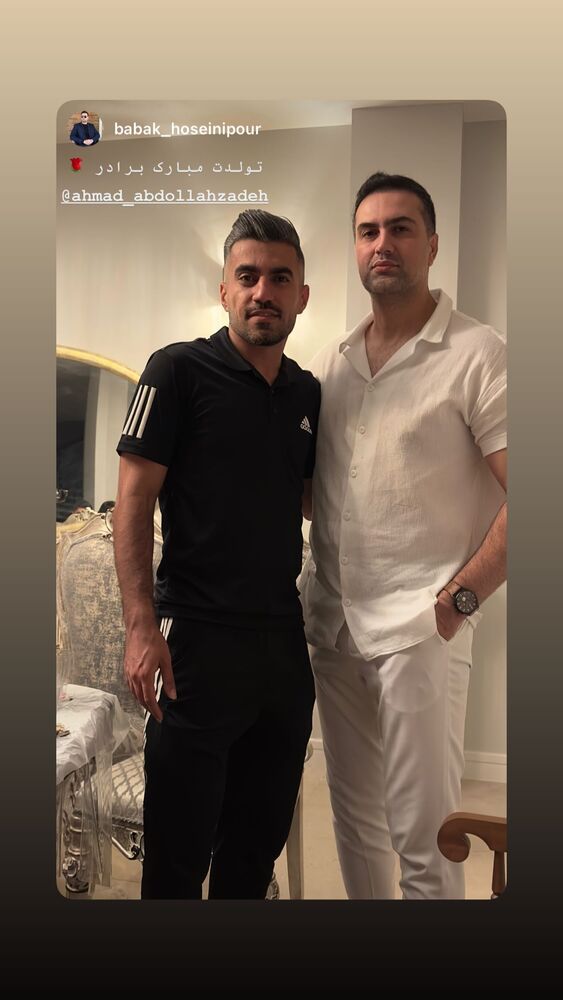  جدید ترین استوری اینستاگرام احمد عبدالله زاده
