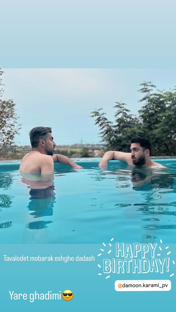  جدید ترین استوری اینستاگرام احمد عبدالله زاده