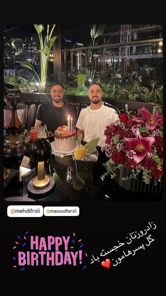  جدید ترین استوری اینستاگرام احمد عبدالله زاده
