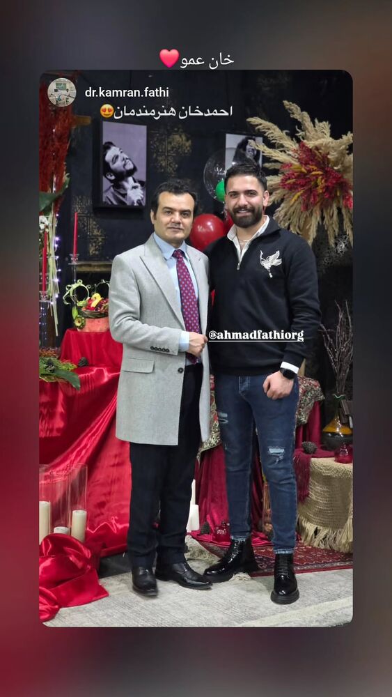  جدید ترین استوری اینستاگرام احمد فتحی