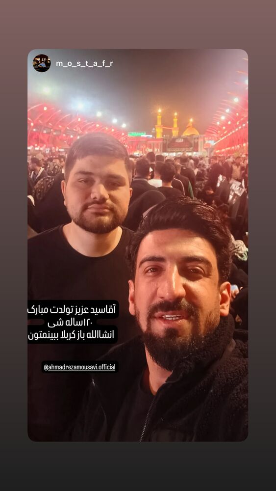  جدید ترین استوری اینستاگرام احمدرضا موسوی