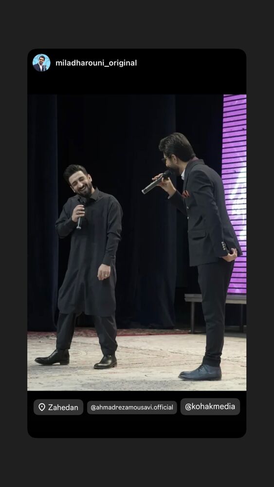  جدید ترین استوری اینستاگرام احمدرضا موسوی