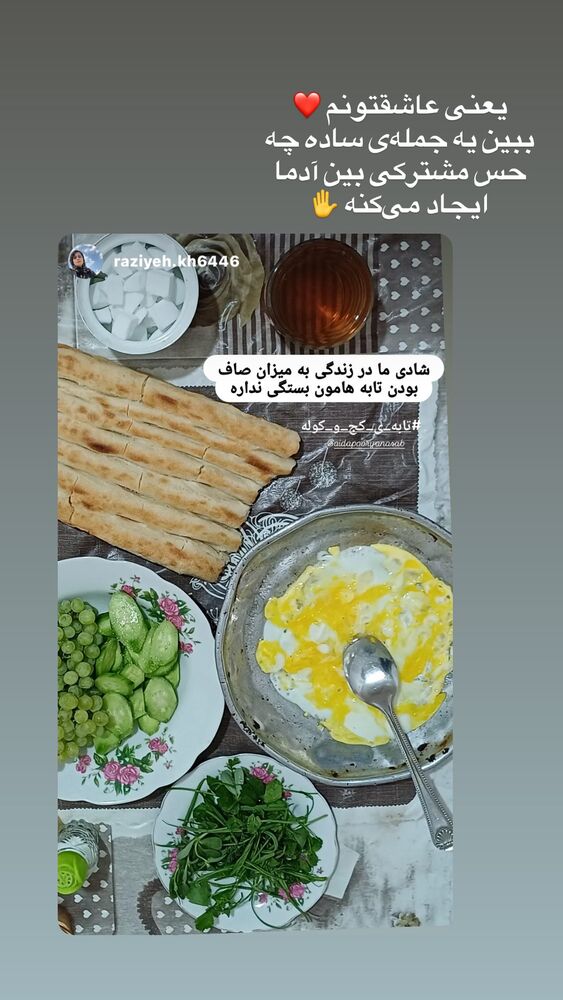  جدید ترین استوری اینستاگرام آیدا پوریا نسب