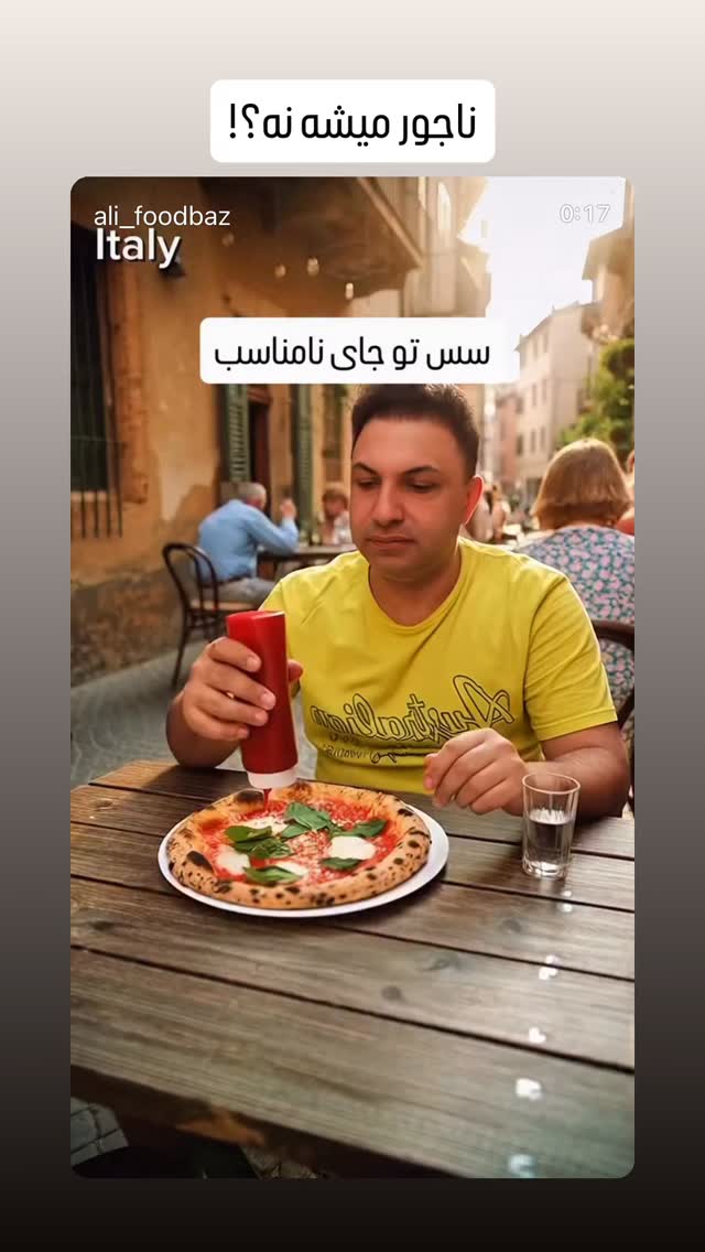  جدید ترین استوری اینستاگرام علی فودباز