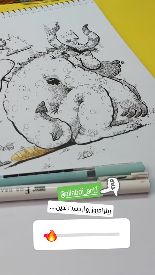  جدید ترین استوری اینستاگرام علی عبدی