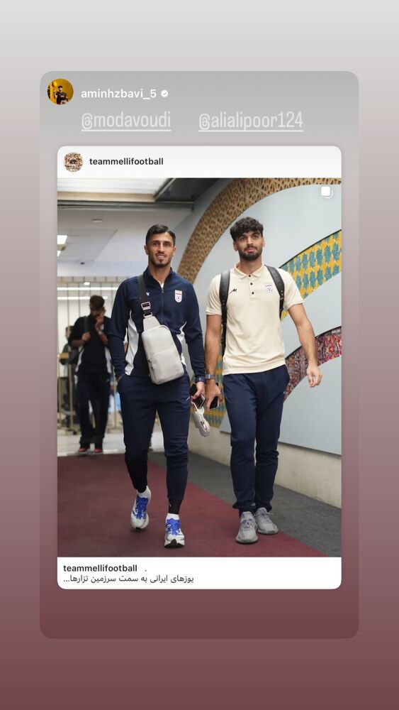  جدید ترین استوری اینستاگرام علی علیپور