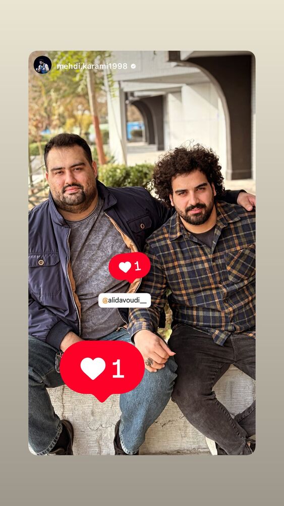  جدید ترین استوری اینستاگرام علی داودی