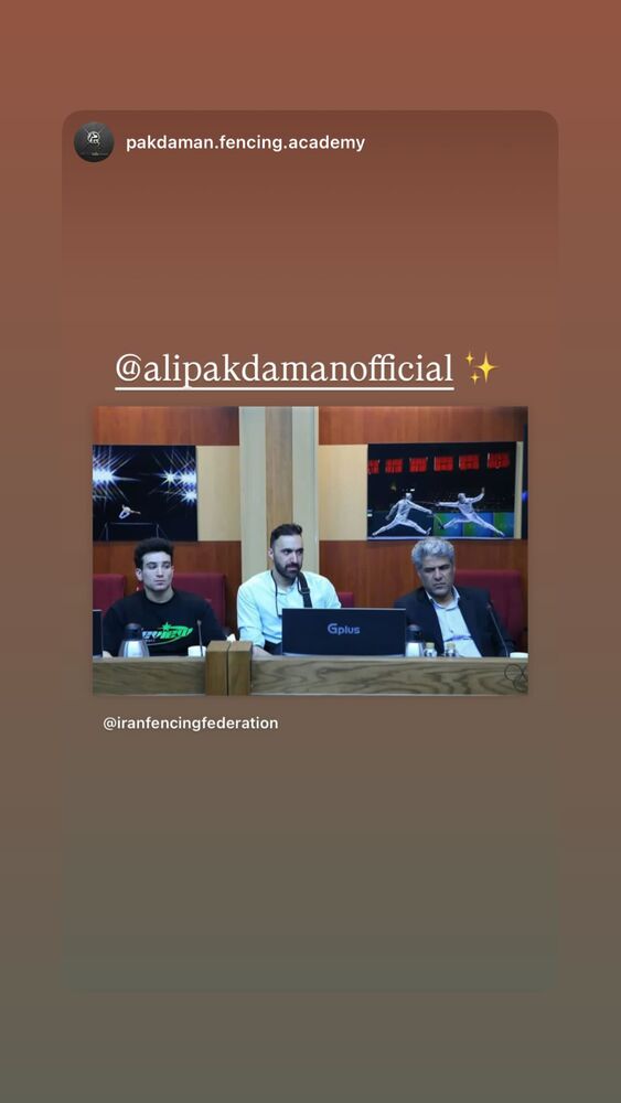  جدید ترین استوری اینستاگرام علی پاکدامن