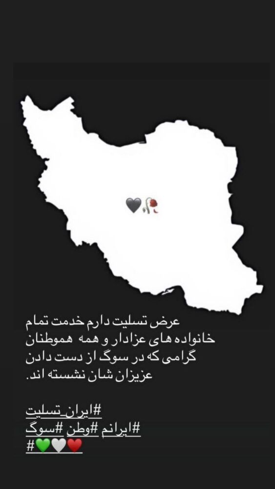 جدید ترین استوری اینستاگرام علی پاکدامن