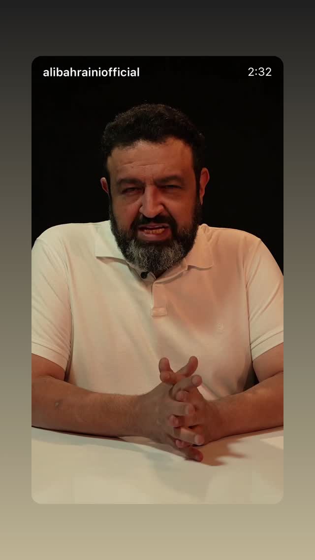  جدید ترین استوری اینستاگرام علیرضا فغانی
