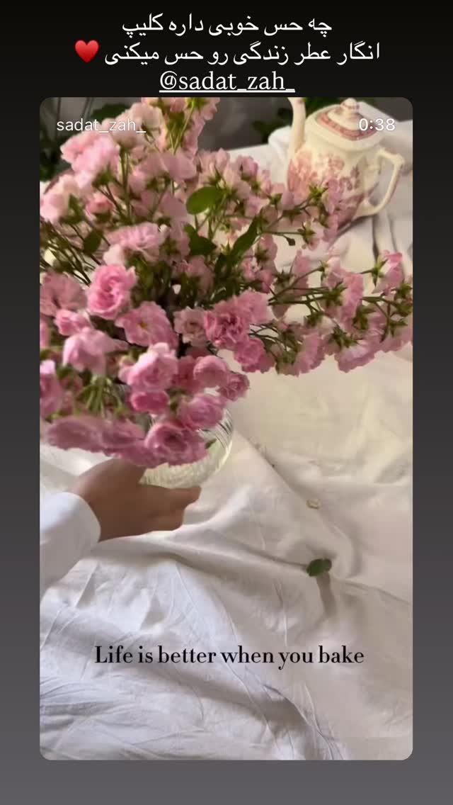  جدید ترین استوری اینستاگرام آمنه سادات محمدی
