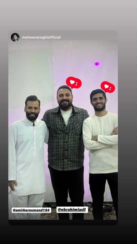  جدید ترین استوری اینستاگرام امیر برومند