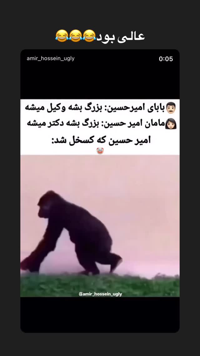  جدید ترین استوری اینستاگرام امیرحسین درگاهی