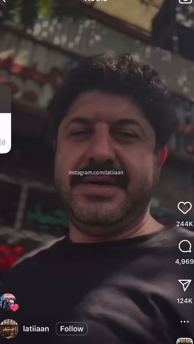  جدید ترین استوری اینستاگرام امیر خسروانی