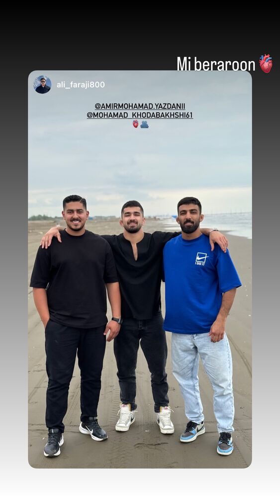  جدید ترین استوری اینستاگرام امیر محمد یزادنی