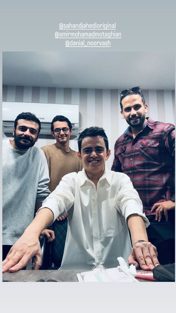  جدید ترین استوری اینستاگرام امیرمحمد متقیان