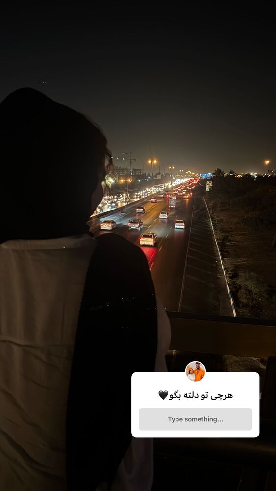  جدید ترین استوری اینستاگرام ساناز عباسی