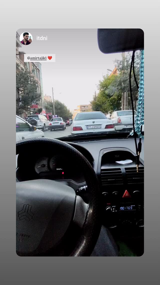  جدید ترین استوری اینستاگرام امیر تاجیک