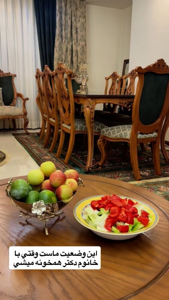  جدید ترین استوری اینستاگرام آرزو ملكوتي راد