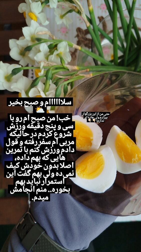  جدید ترین استوری اینستاگرام عسل خرسندیان