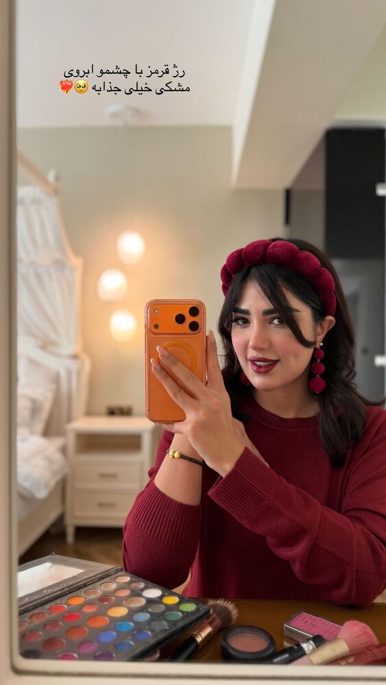  جدید ترین استوری اینستاگرام عاطفه خانزاده
