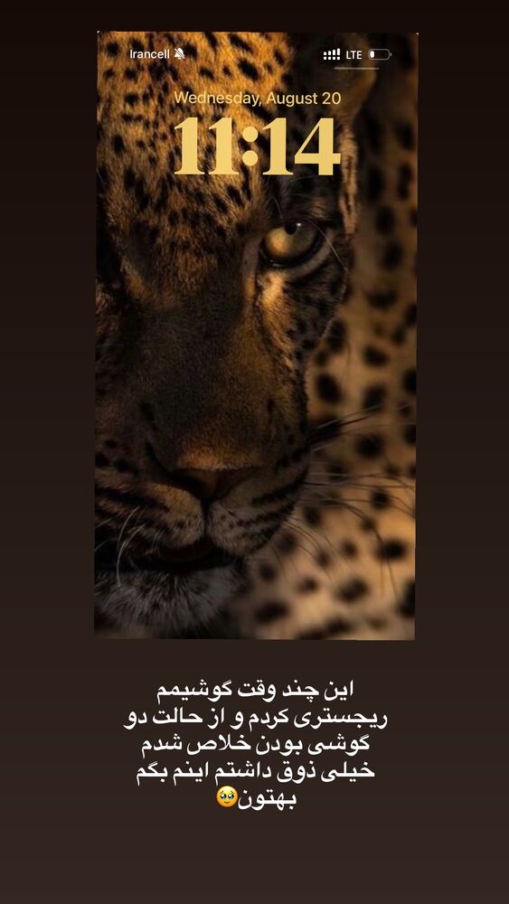  جدید ترین استوری اینستاگرام آیه کوچ