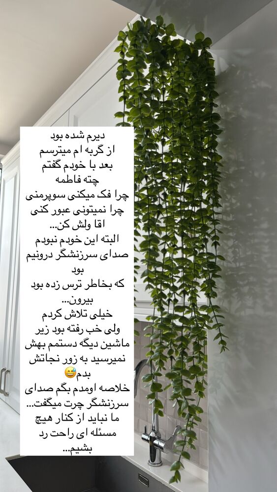  جدید ترین استوری اینستاگرام آیه کوچ