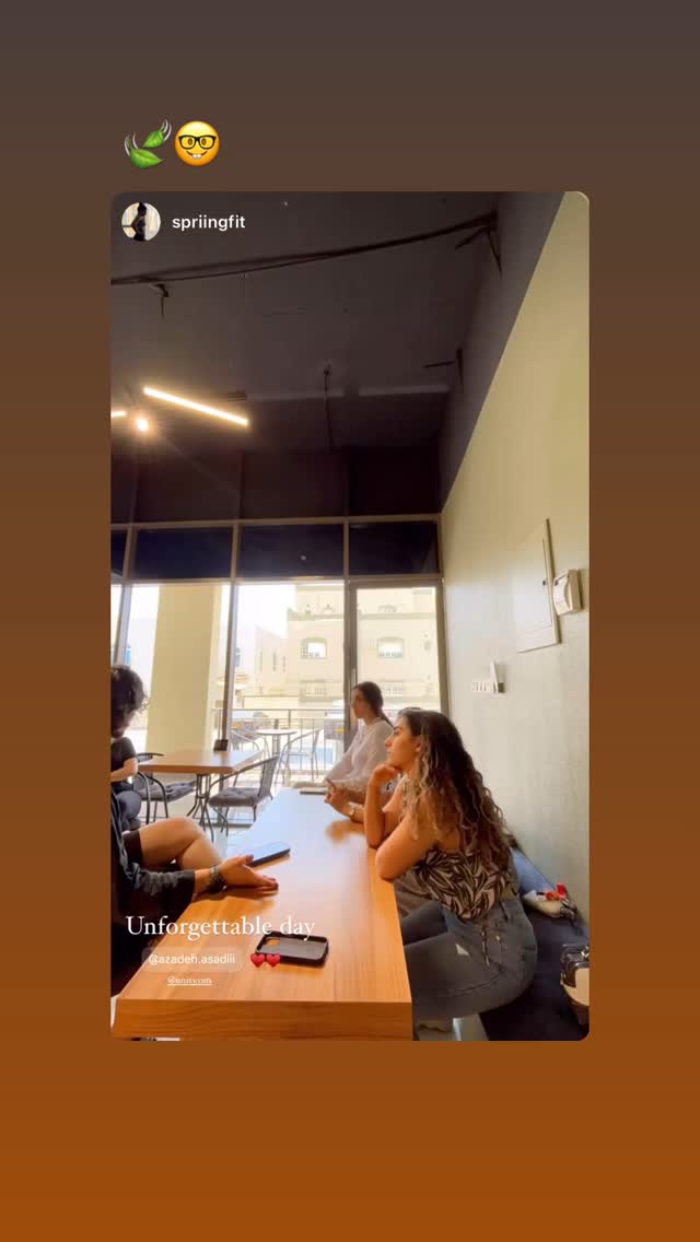  جدید ترین استوری اینستاگرام آزاده اسدی