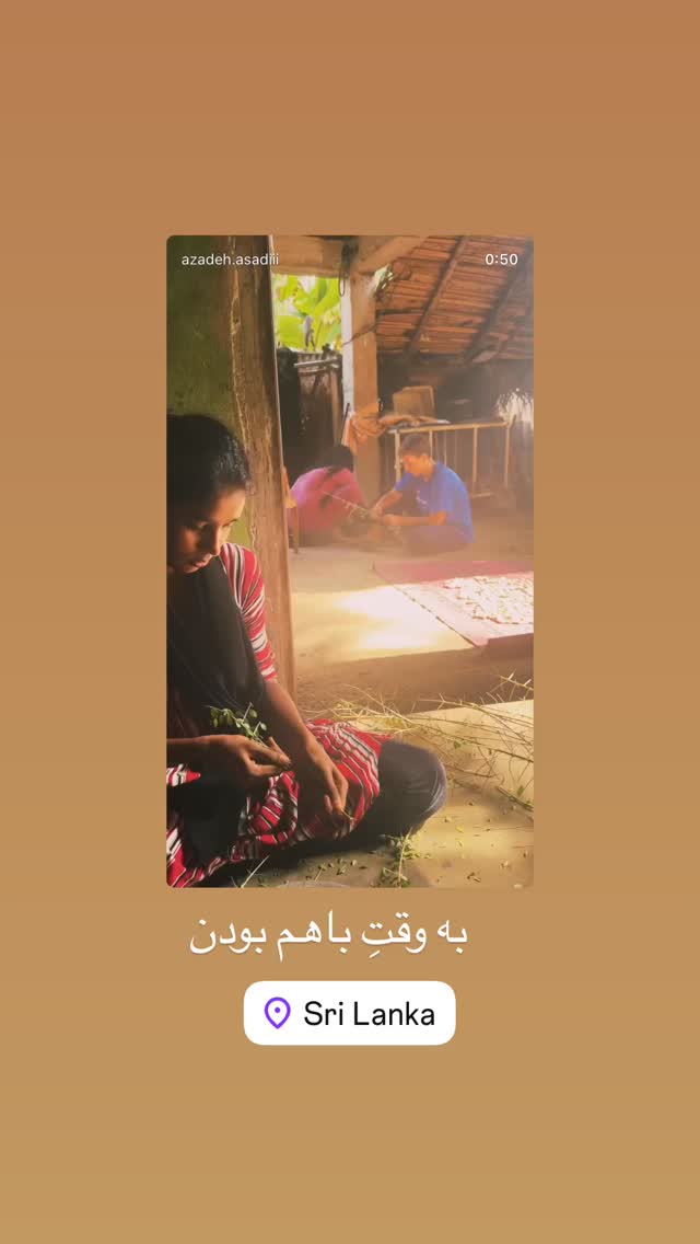  جدید ترین استوری اینستاگرام آزاده اسدی
