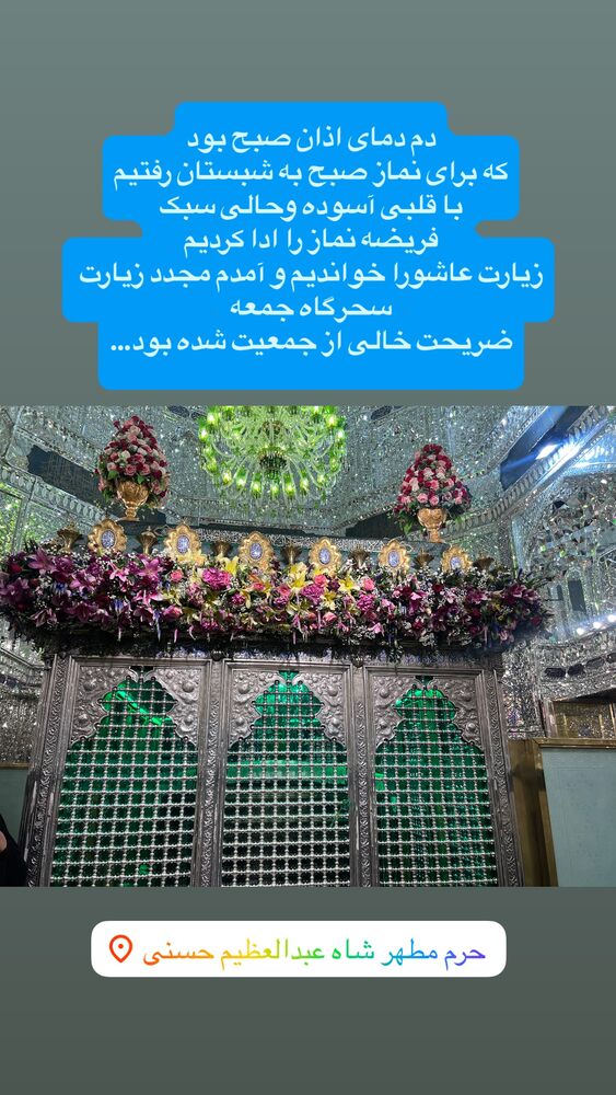  جدید ترین استوری اینستاگرام آزاده آل ایوب