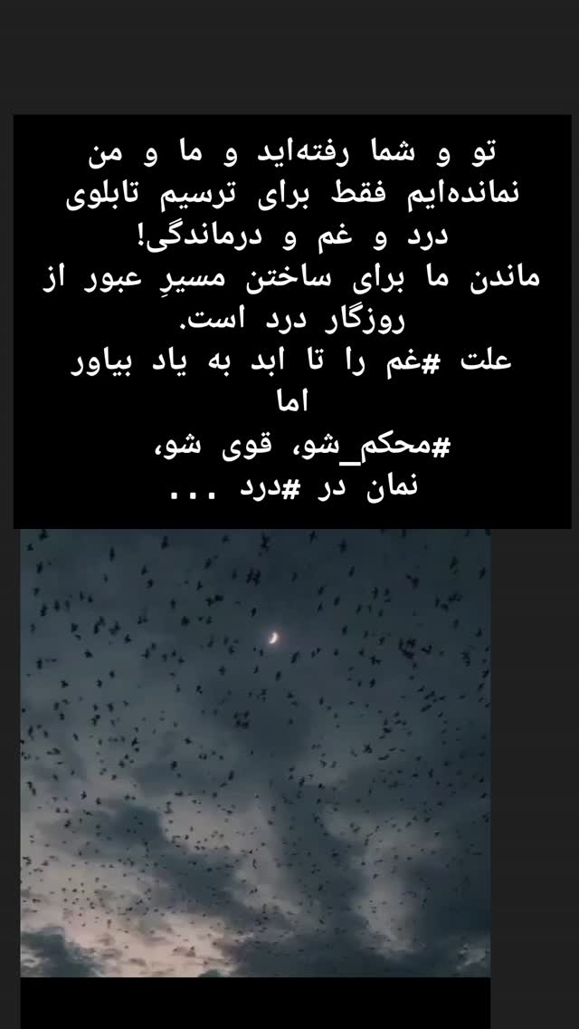  جدید ترین استوری اینستاگرام آزاده مختاری
