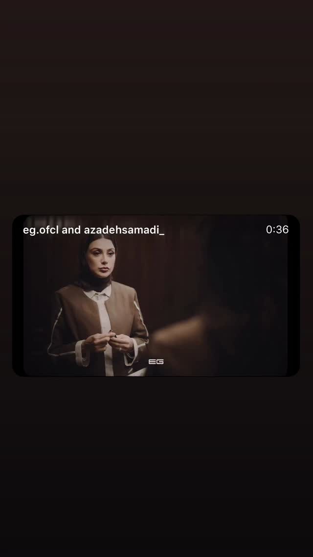  جدید ترین استوری اینستاگرام آزاده صمدی